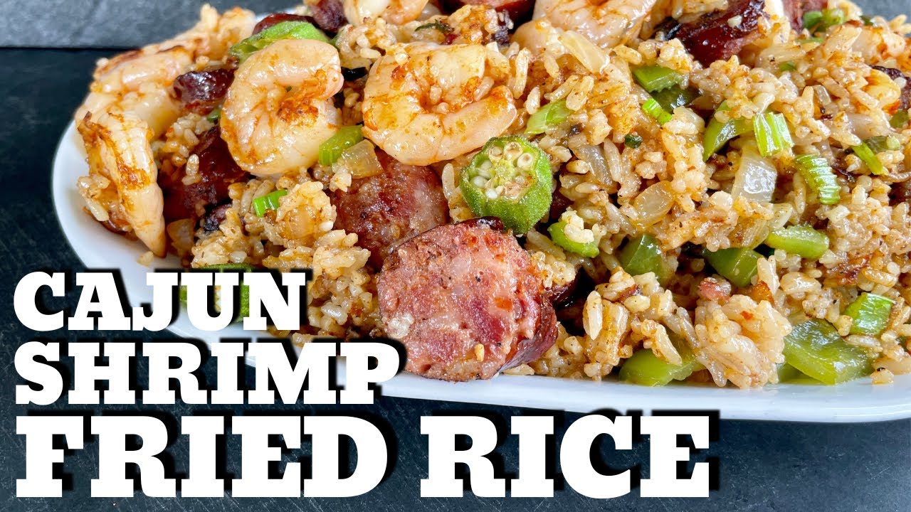 Cajun Shrimp Fried Rice Recipe -- Griddle Cooking