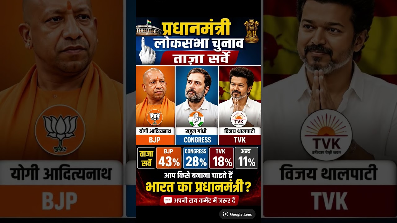 Who do you want to see as the next Prime Minister of India? 🇮🇳 #politicalnews #trending #opinionpoll