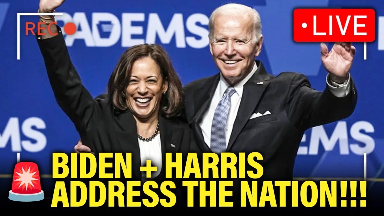 LIVE: VP Harris and Biden ADDRESS Nation TOGETHER