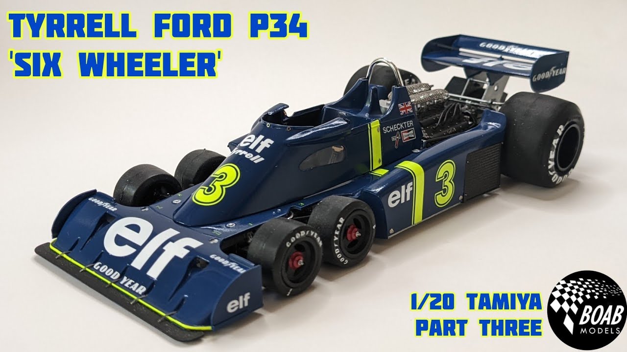 Tyrrell Ford P34 'Six Wheeler' 1976  - Tamiya 1/20 Part 3 - Final assembly