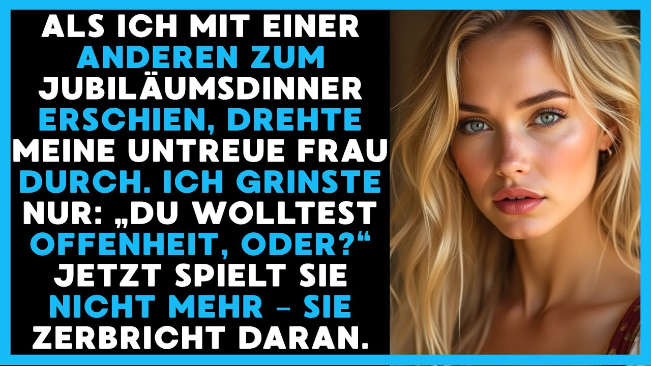 Meine untreue Frau rastete aus, als ich nicht allein zum Jubiläumsdinner erschien.