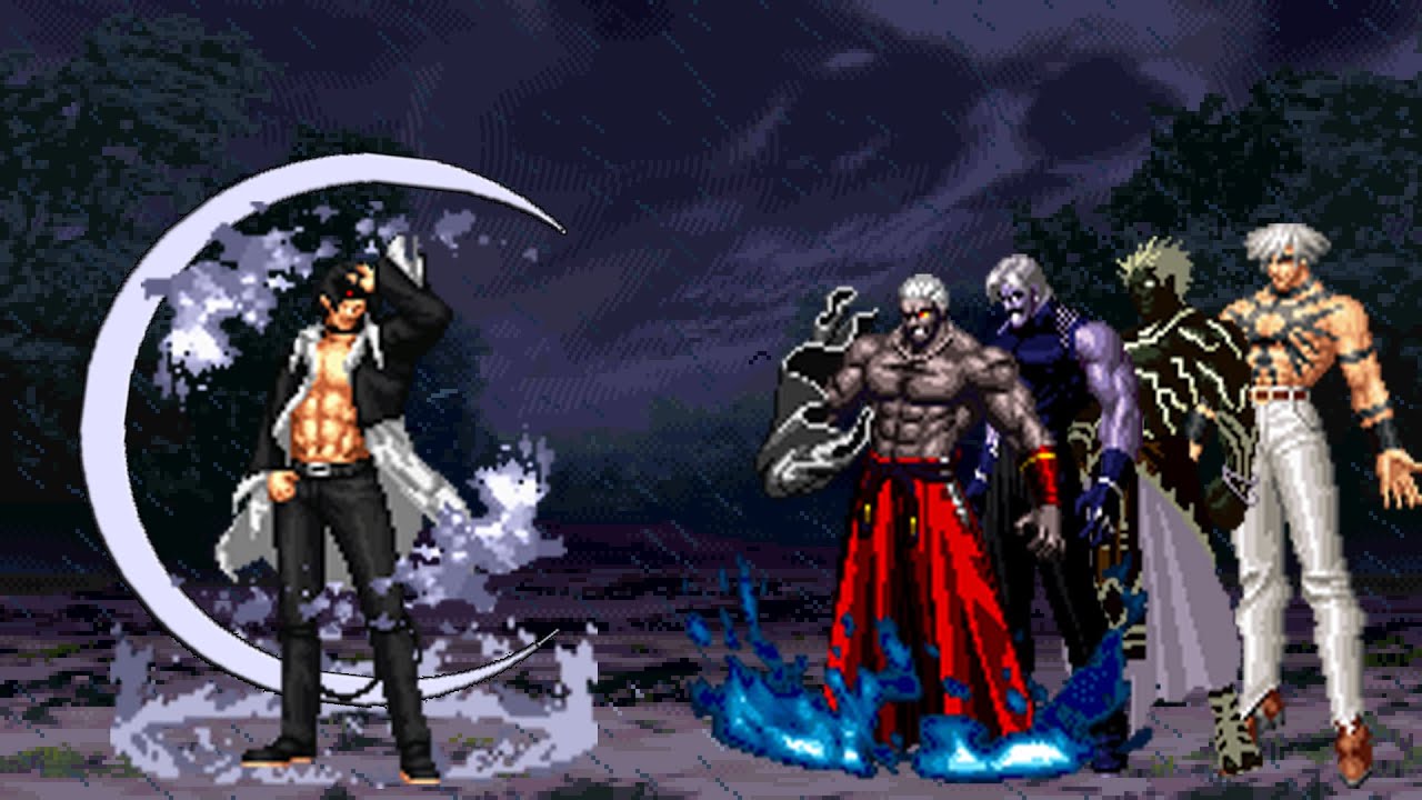 [KOF Mugen] Clone iori Vs Super KOF Bosses