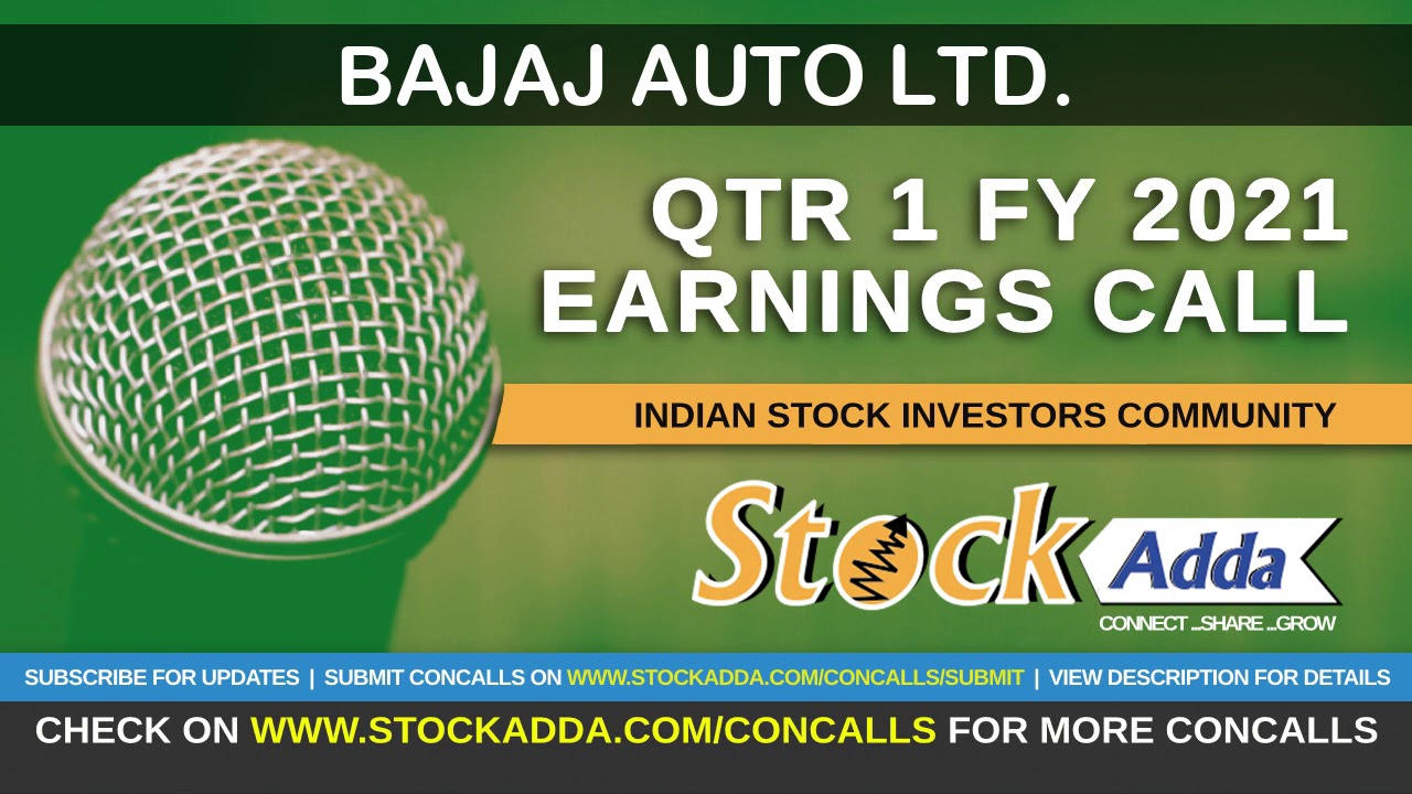 Bajaj Auto Conference Call Qtr1 FY21