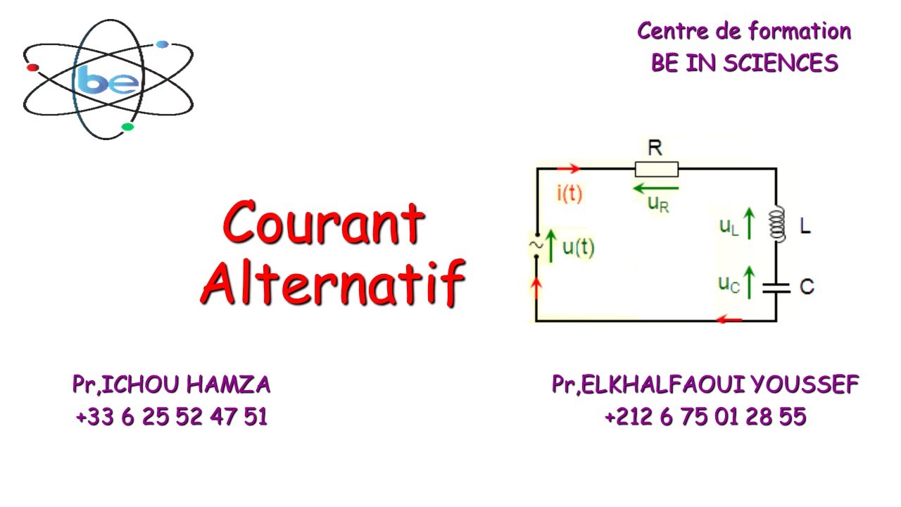 Electrocinétique 2 (électricité 2)-séance 1 courant Alternatif ENSA ENSAM MIP MIPC SMPC SMA