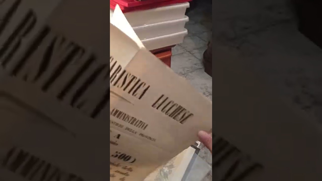 antichi documenti da collezione