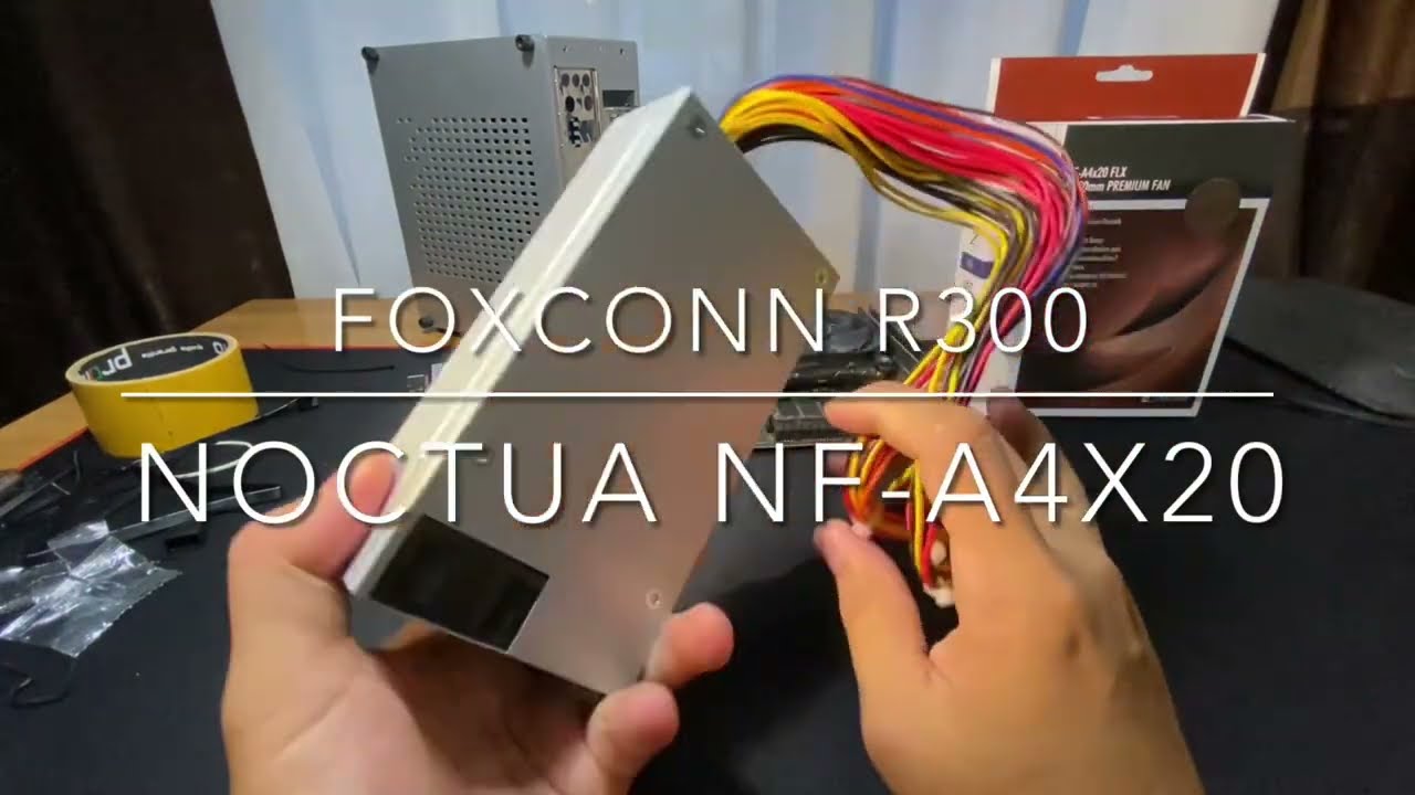 Foxconn R300 flex atx, обзор и замена штатного вентилятора на Noctua NF-A4x20.