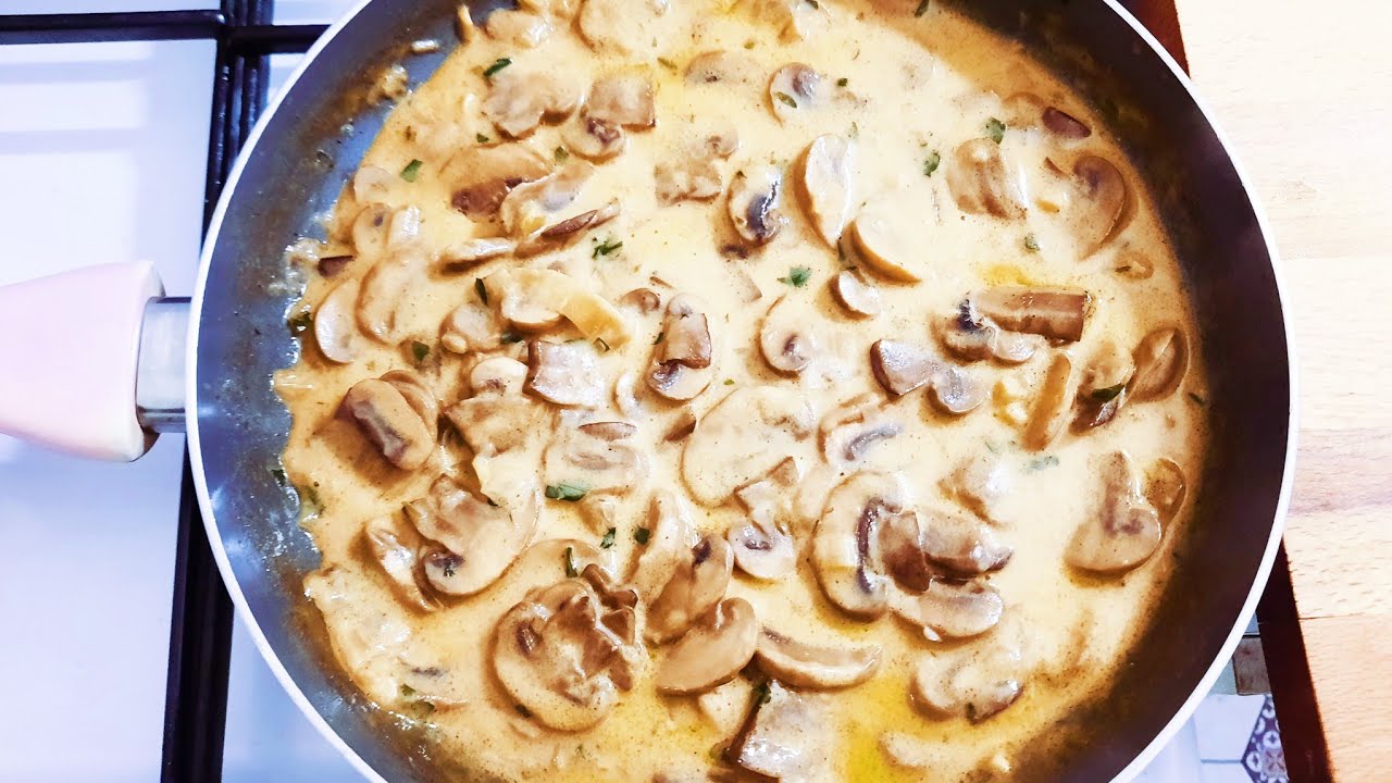 sauce champignons à la crème fraîche  🍄🍄