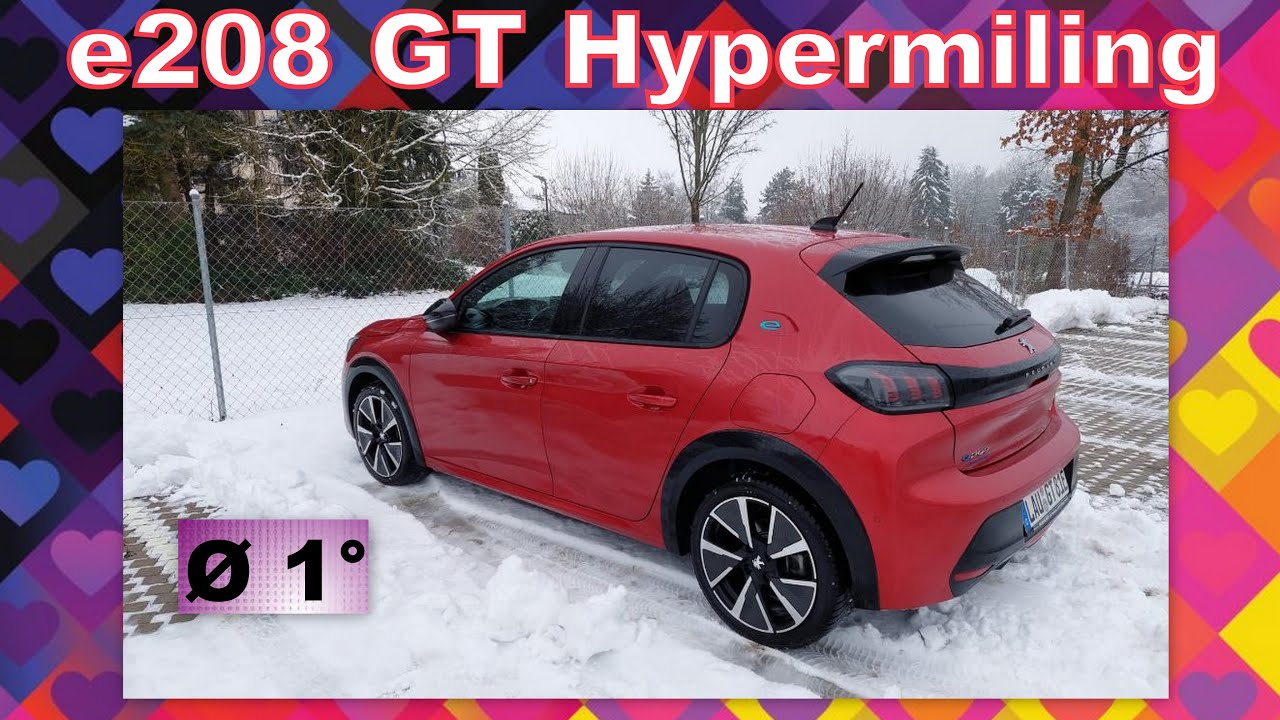 Peugeot e208 GT Winter-Hypermiling - WLTP-Wert unmöglich in Reichweite?