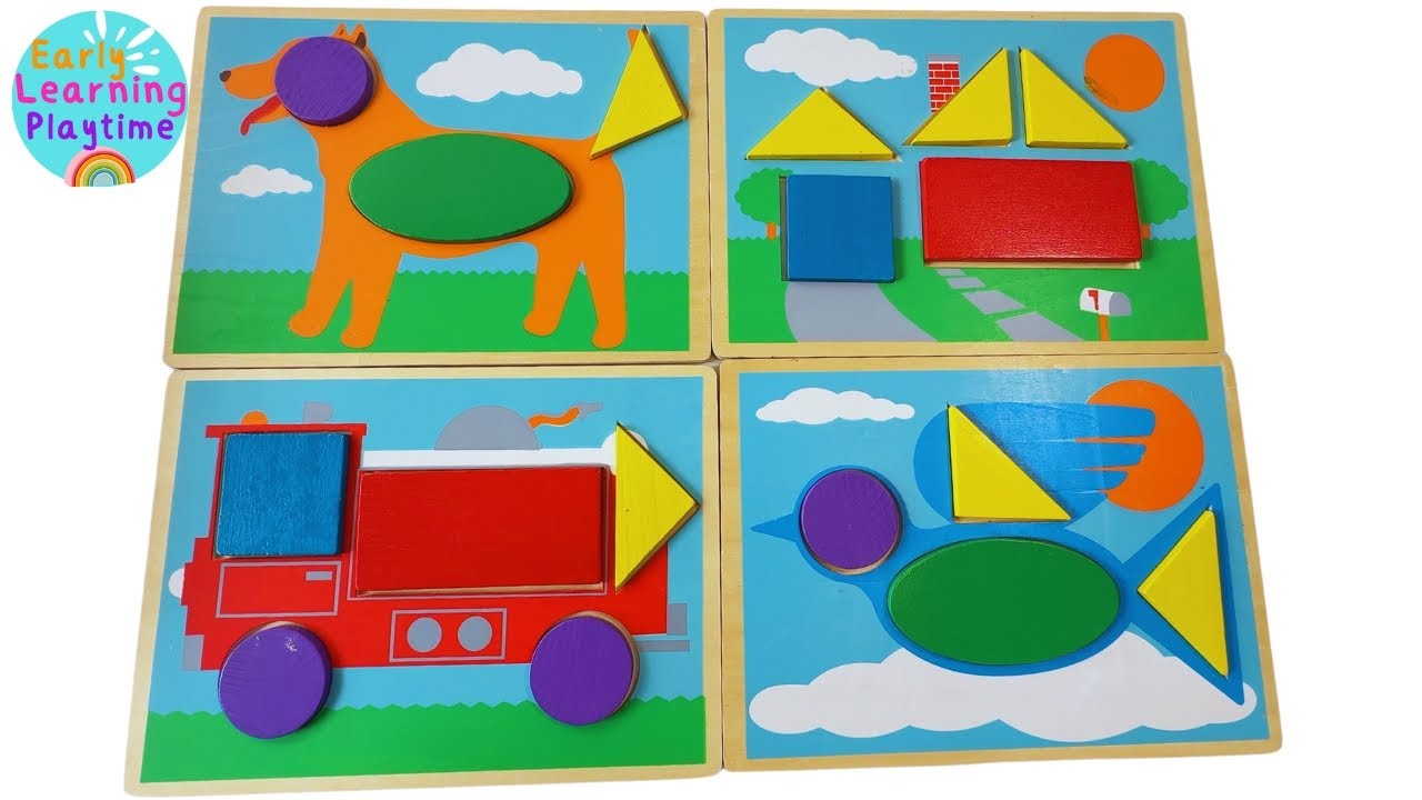 Learn Shapes, Colors, and Words | Toddler Learning Preschool | Early Math Skills | Shapes Activity