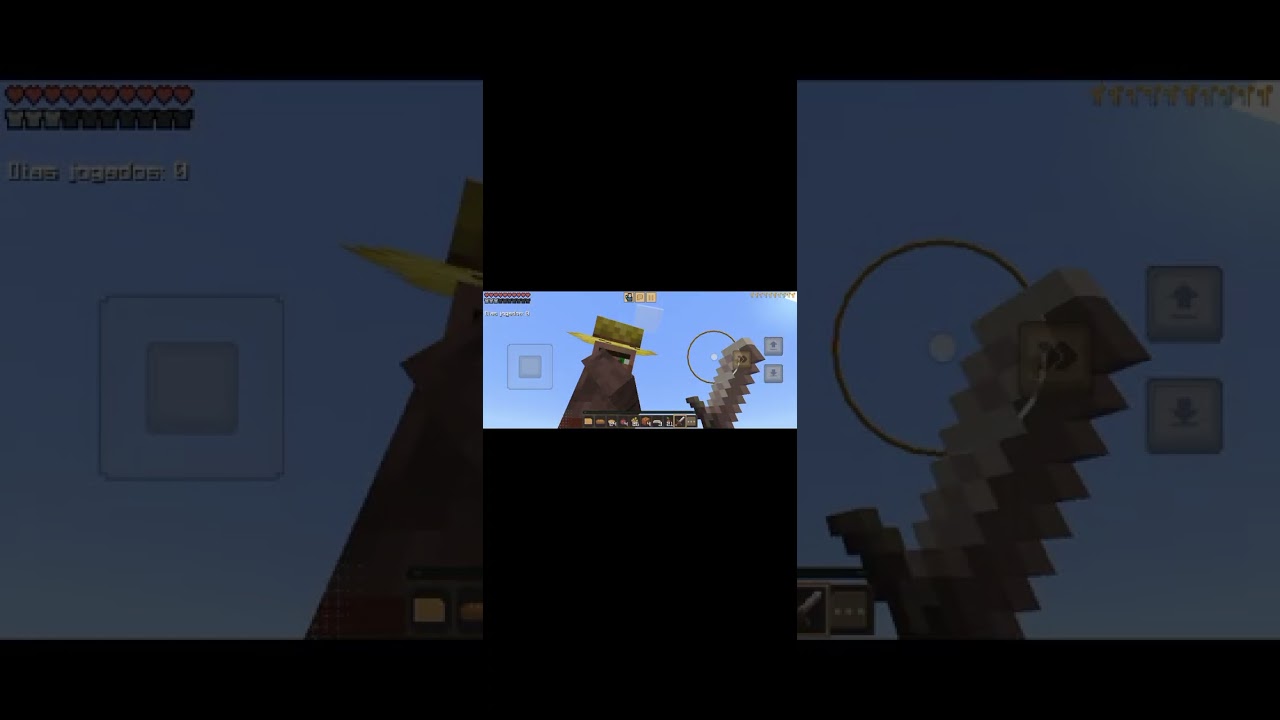 Jogando Minecraft sobrevivência