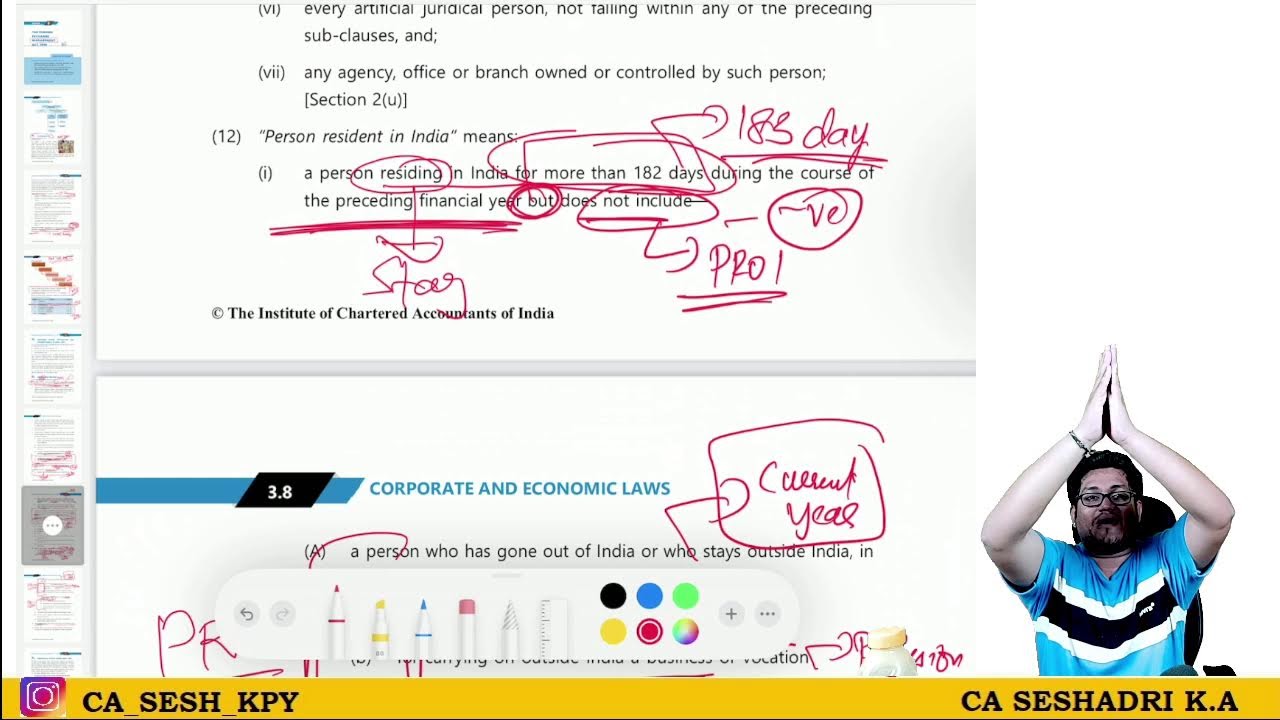 FEMA | CA Inter | Session 1 | Tamil | CA Seshadri