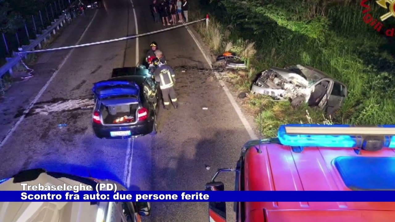 Trebaseleghe (PD). Scontro tra auto: due persone ferite 29.06.2023