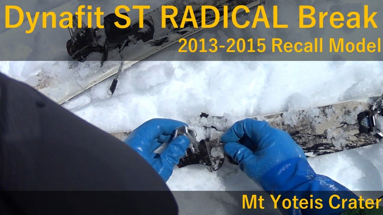 Dynafit ST RADICAL2013-2015 Break into Mt Yotei crater.  滑走開始から1分せずにTLTビンディング壊れる、その後もう片方も...