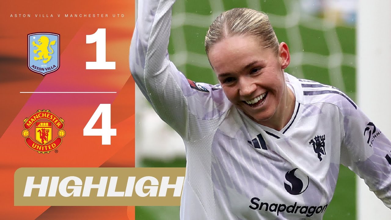 Goal Flurry Seals United Win! | Aston Villa v Manchester United Highlights | Barclays WSL 25/26