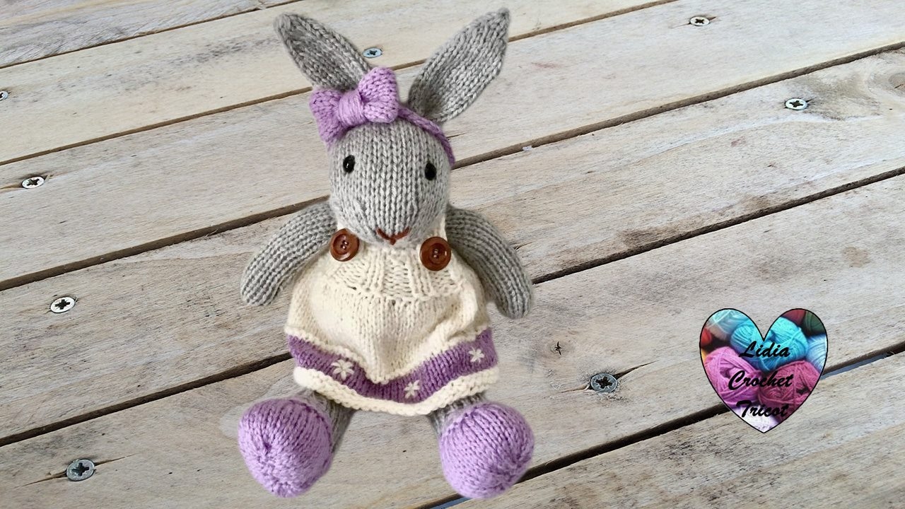 Amigurumi lapin tricot 2/3 / Miss Bunny amigurumi knit (english subtitles)
