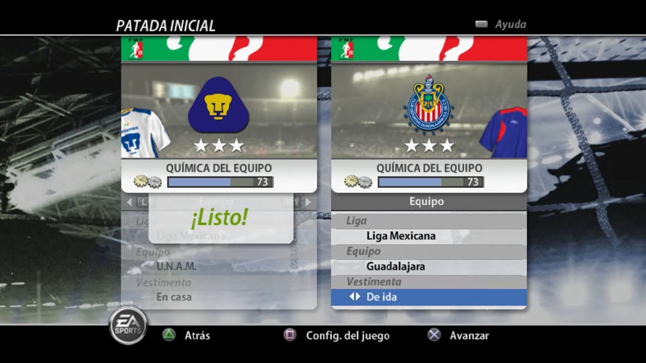 FIFA 06 Gameplay (PS2) | UNAM vs Guadalajara