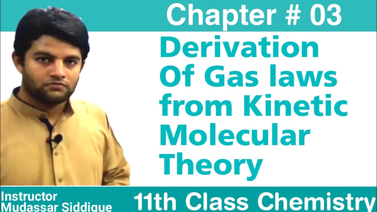 Derivation Of Gas laws from Kinetic Molecular Theory || 11th Class Chemistry