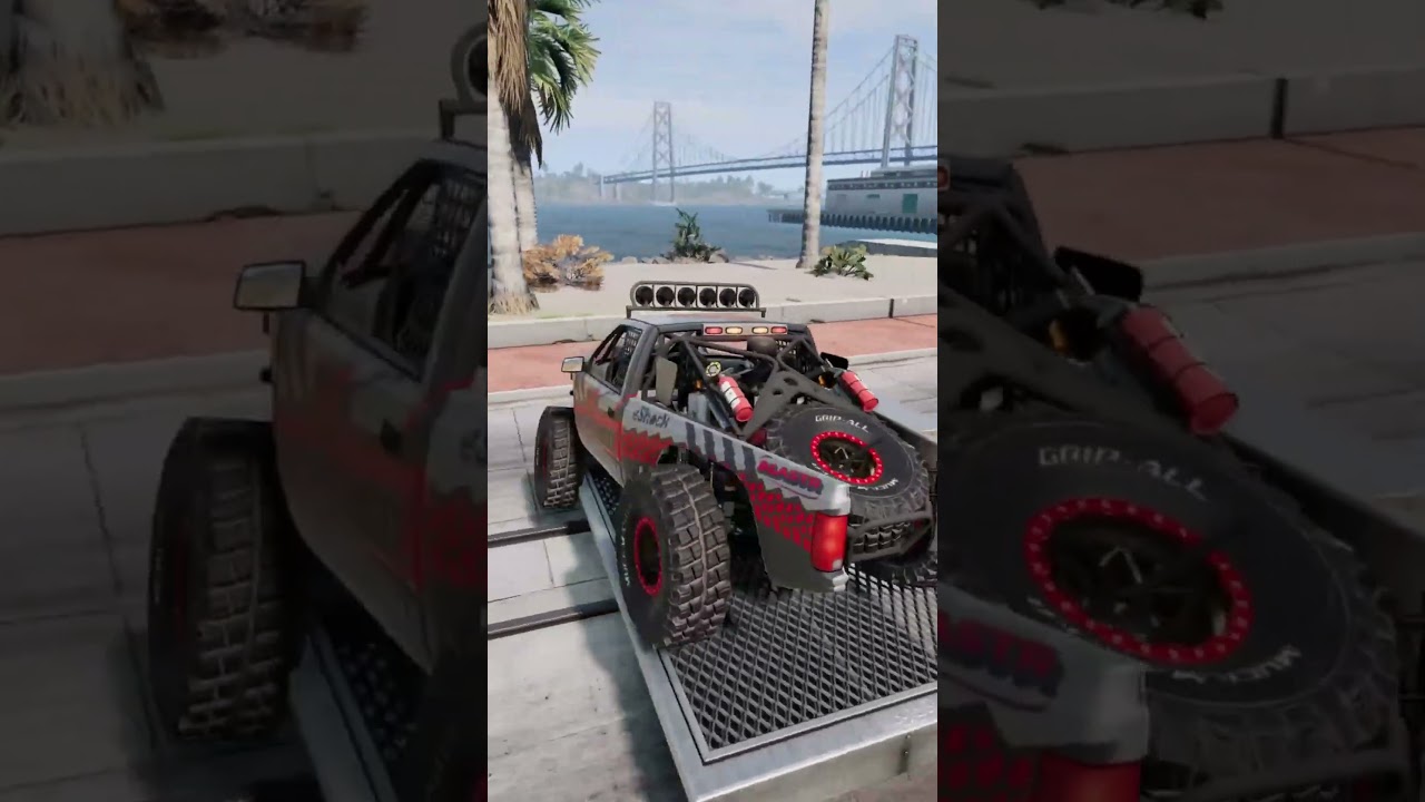 Off-road suspension roll over test! #shorts #beamngdrive #experiment