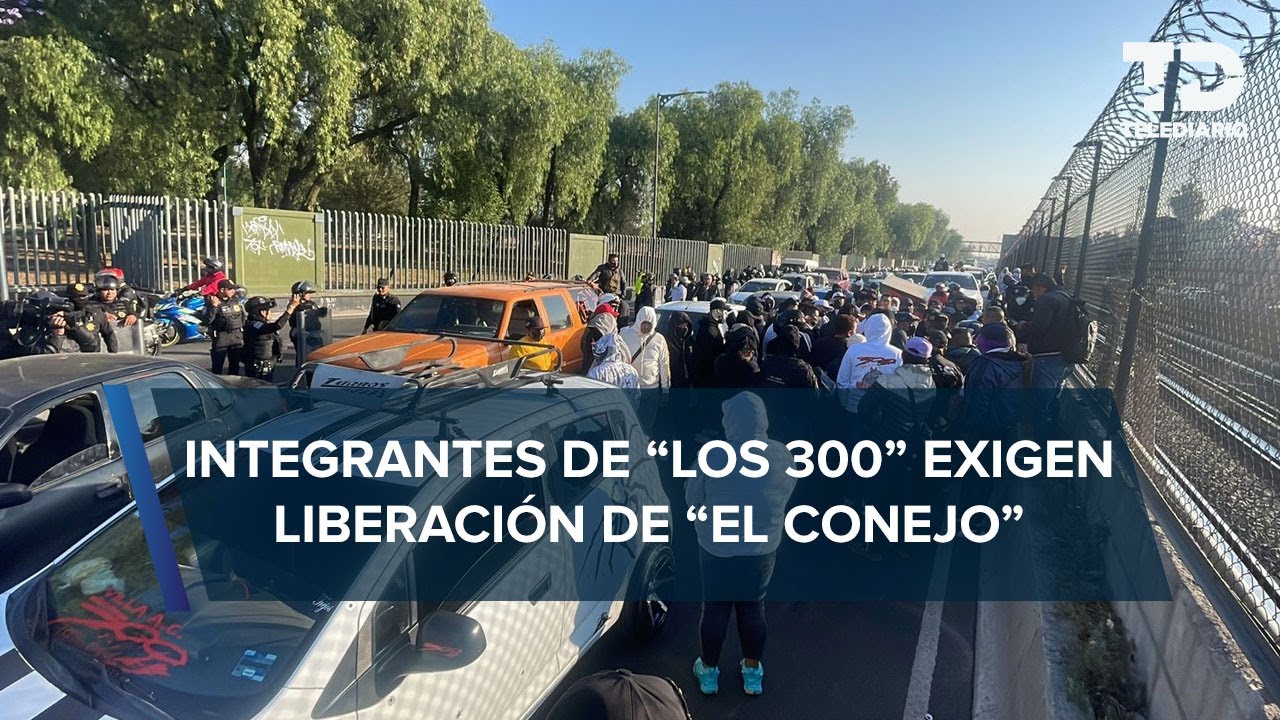 Grupo de Los 300 marchan en Edomex tras detenci&oacute;n de 'El Conejo'; intentaron llegar al Z&oacute;calo CdMx