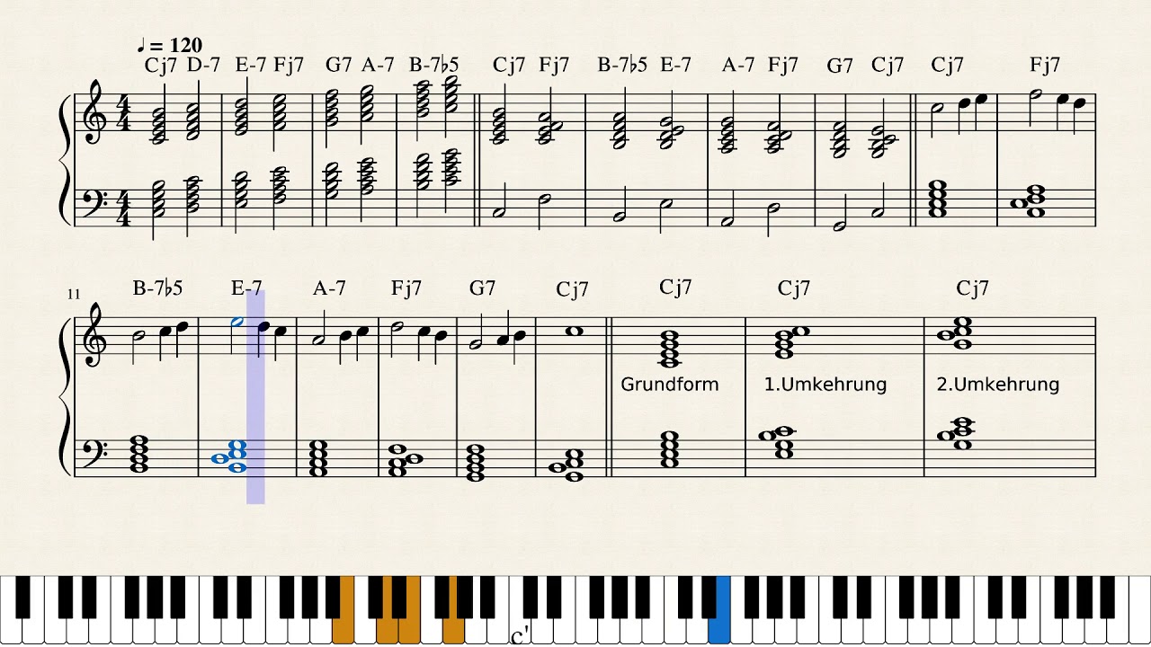 Jazz 1 Chords & Improvisation within the scale by harbas/bassing.net