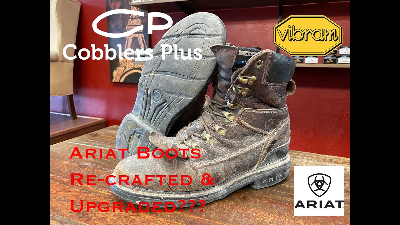 Work Boot Repair: Ariat recrafted with double sole setup using both Vibram Cristy 4014 & 1276 Sierra