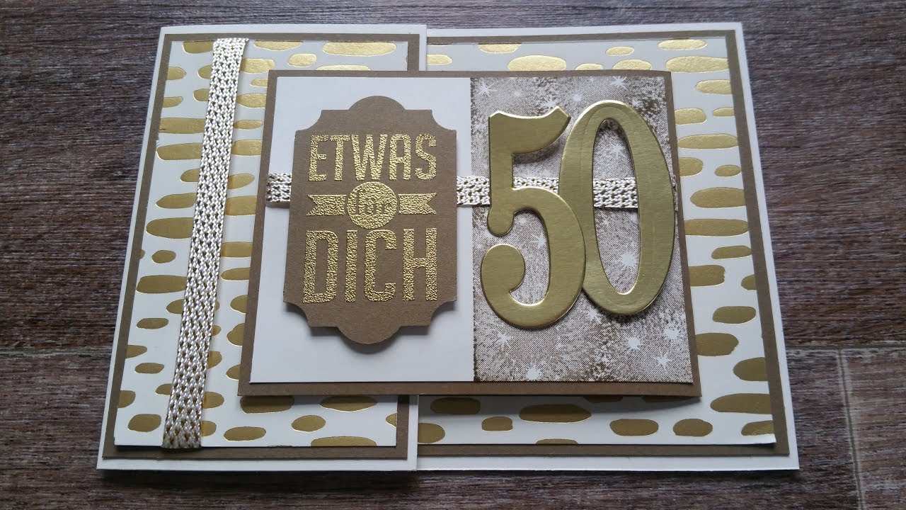 Karte mit Klappe und Geldscheinfach - stampin´up