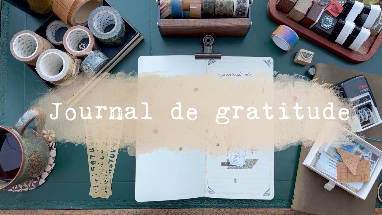 Tenir un journal de gratitude | mise en place dans un carnet Traveler's Notebook