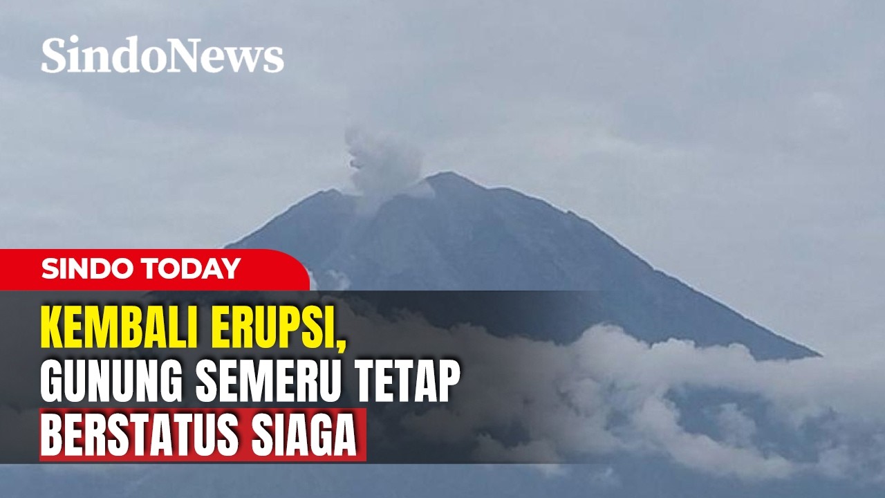 Kembali Erupsi, Gunung Semeru Tetap Berstatus Siaga | Sindo Today | 15/02 | Part 4