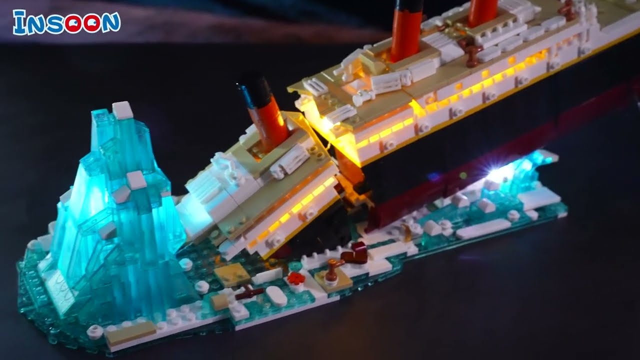 IS-6108 Titanic Building Set with LED Light（Titanic-Bauset mit LED-Beleuchtung）
