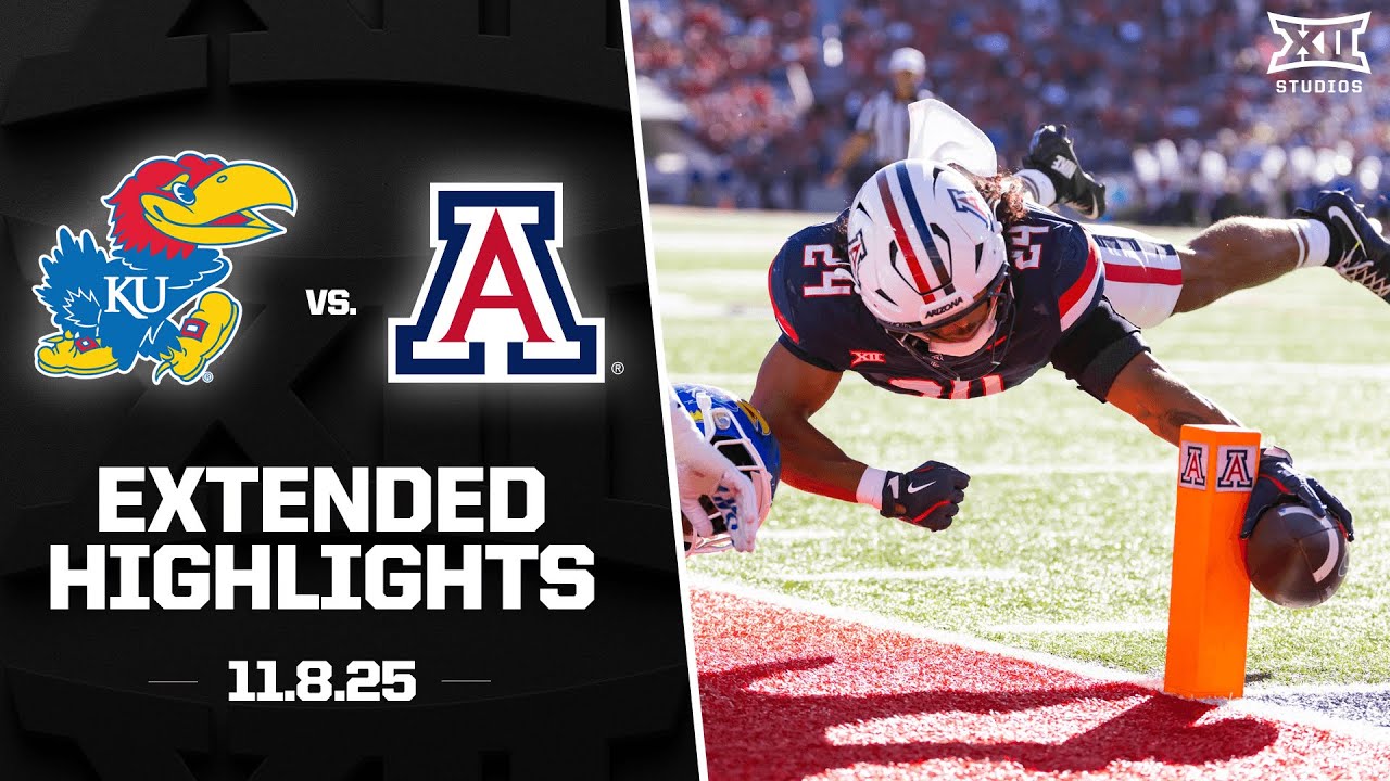 Kansas vs. Arizona Extended Highlights | 2025 Big 12 Football