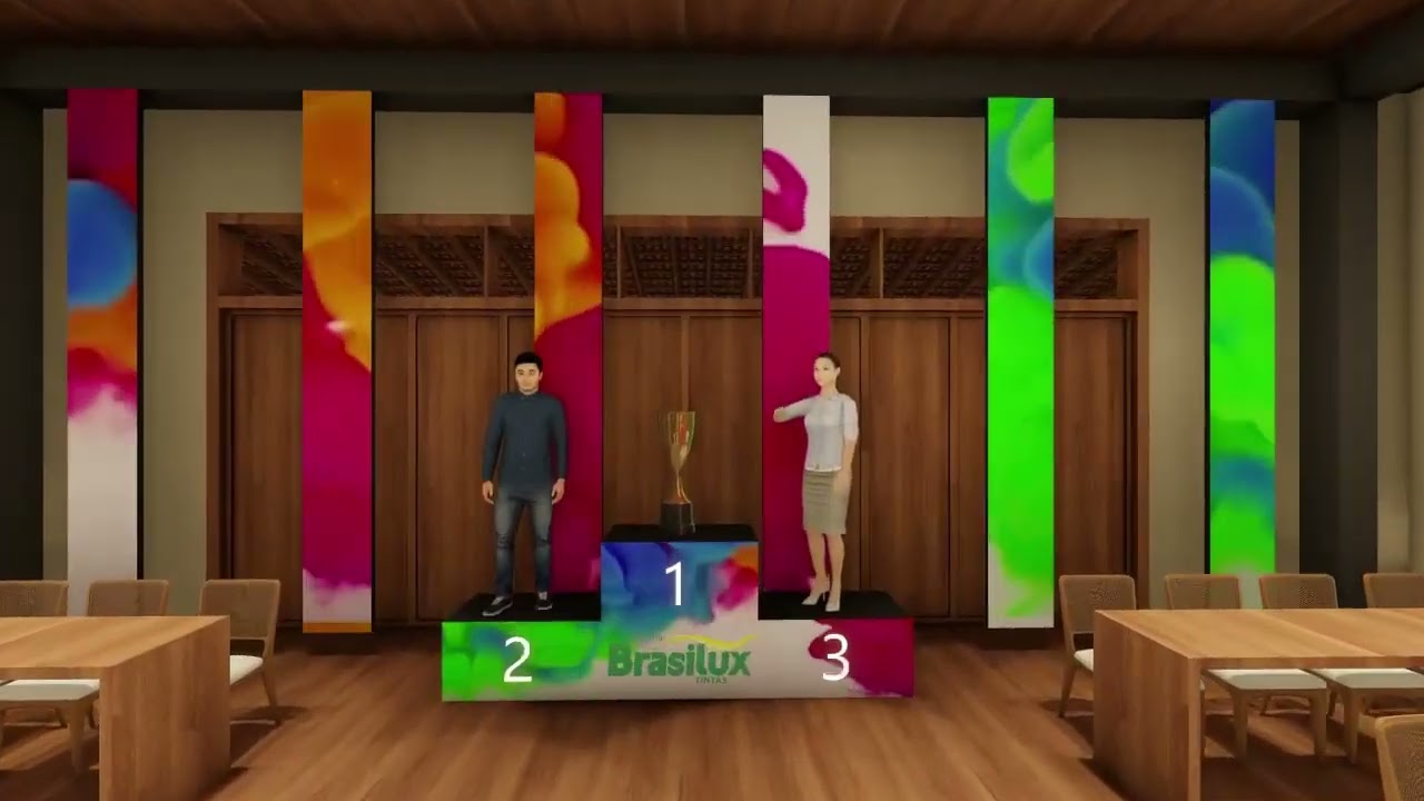 Proejto em 3D Realizado para Empresa Brasilux Tintas - Perez produções