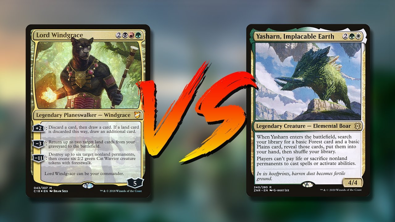 Lord Windgrace vs Yasharn | 1v1 Commander EDH Gameplay | tribalkai