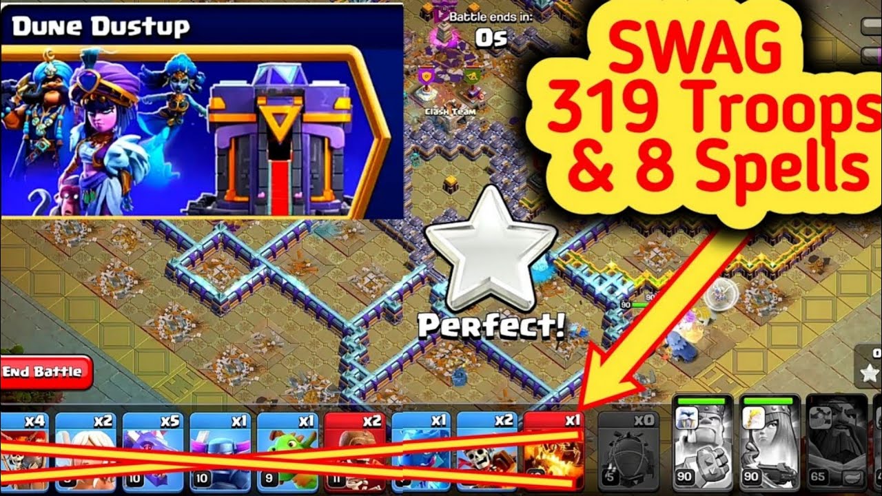 Dune Dustup Challenge ! Swag Video CLASH OF CLANS TAMIL🔥❤️