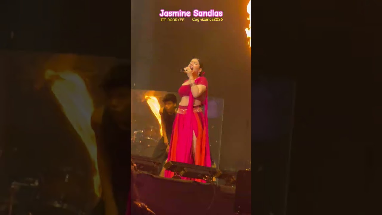 Jasmine Sandlas concert Cognizance2026 IIT Roorkee #jasmine #shorts #iit #iitroorkee  #GulabiQueen
