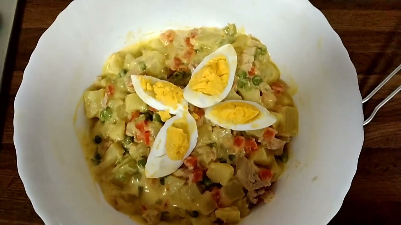 Como hacer ensaladilla casera con la tapa rápida de AMC