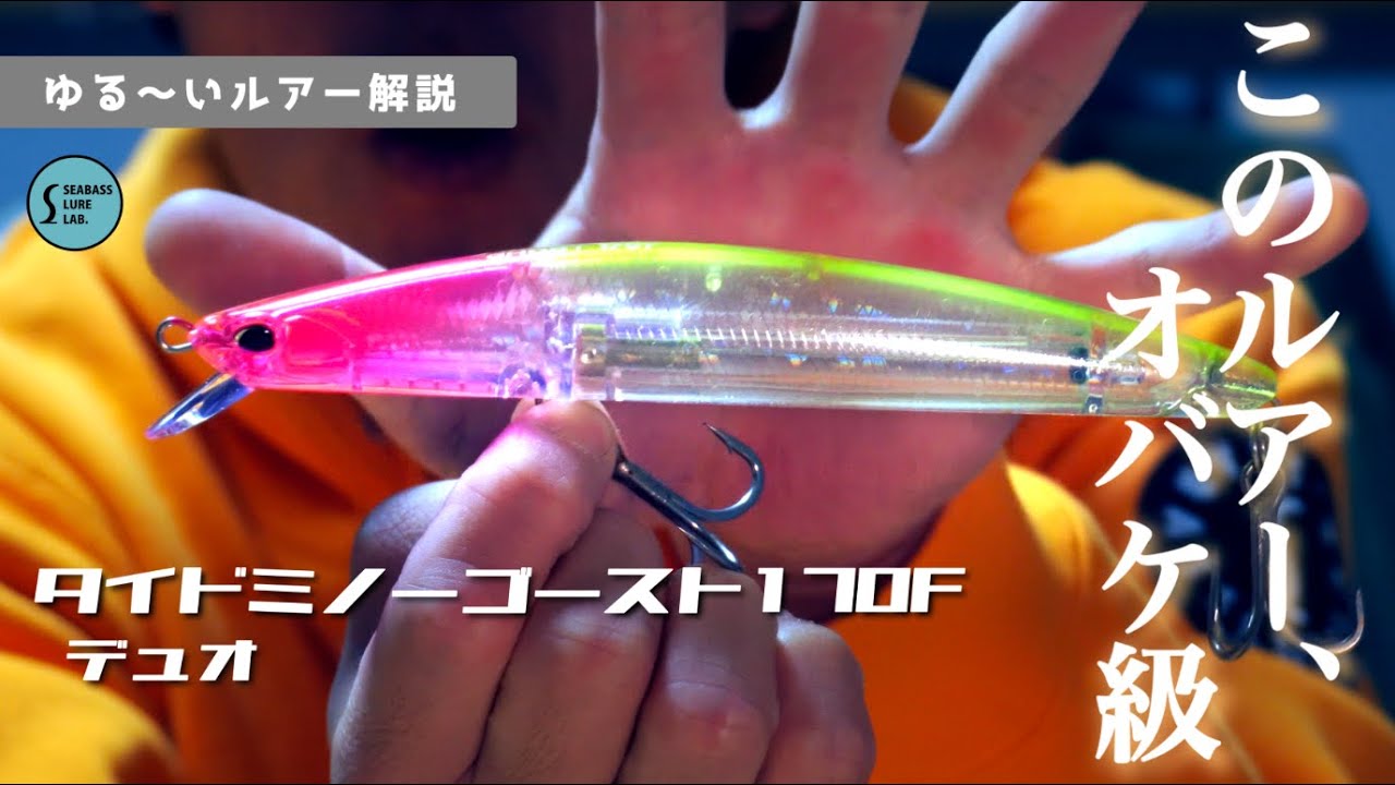 【ゆる〜いルアー解説】デュオのタイドミノーゴースト170Fはお気に入りです！【シーバス】