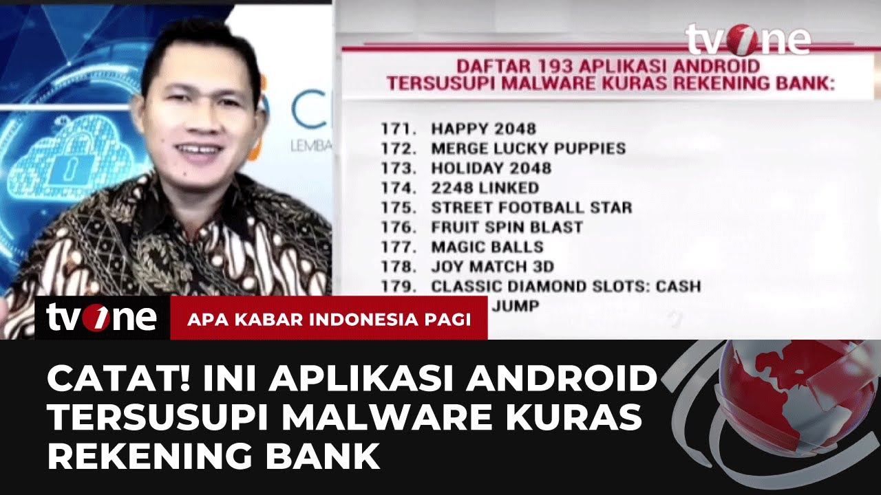 Waspada, Aplikasi Android Ini Disusupi Malware Penguras Rekening Bank | AKIP tvOne