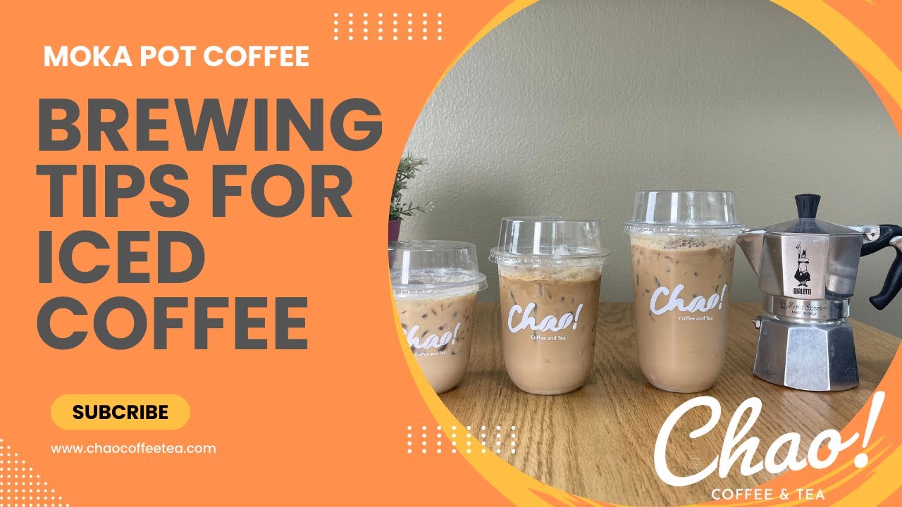 MOKA POT BREWING PROPORTIONS FOR CAFES: ICED SPANISH LATTE IN 12, 16 AND 22oz CUPS