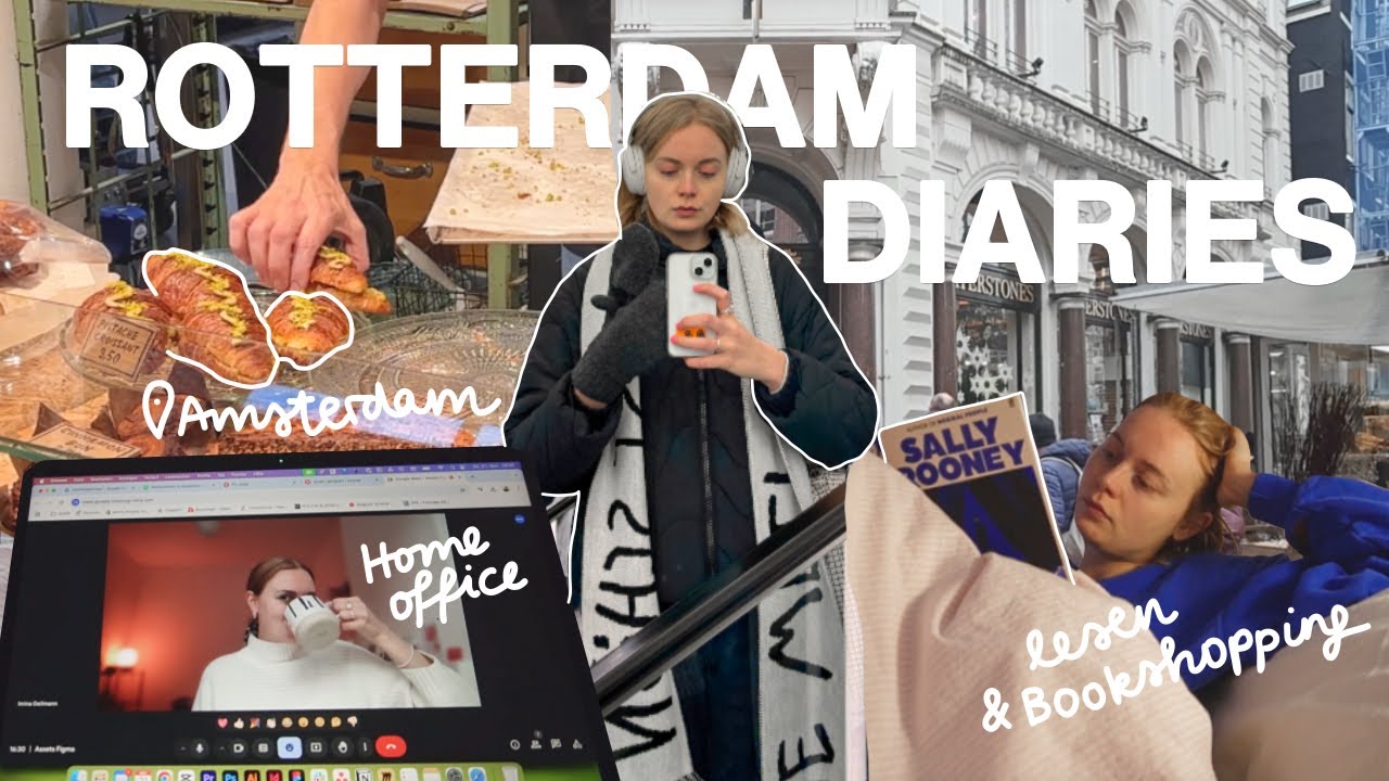 eine alltagswoche in rotterdam ⭐️ lese-sonntag, homeoffice & book-shopping in amsterdam!