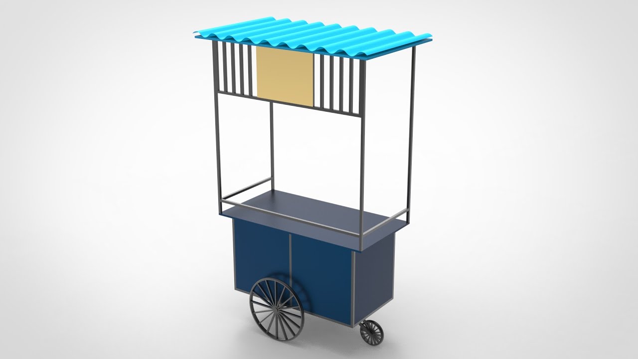「DESIGN 293」 Food Cart | Solidworks tutorials