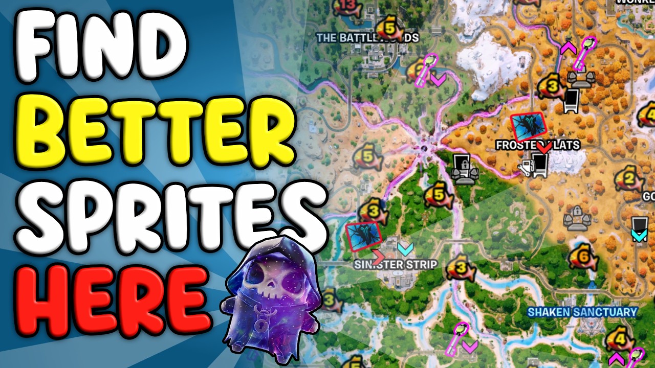 Находите БОЛЬШЕ СПРАЙТОВ в Fortnite с помощью этих секретных мест