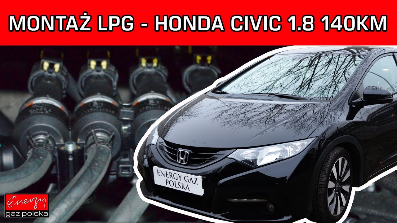 MONTAŻ BRC SQ 32 OBD - HONDA CIVIC 1.8 140KM 2014R w Energy Gaz Polska!