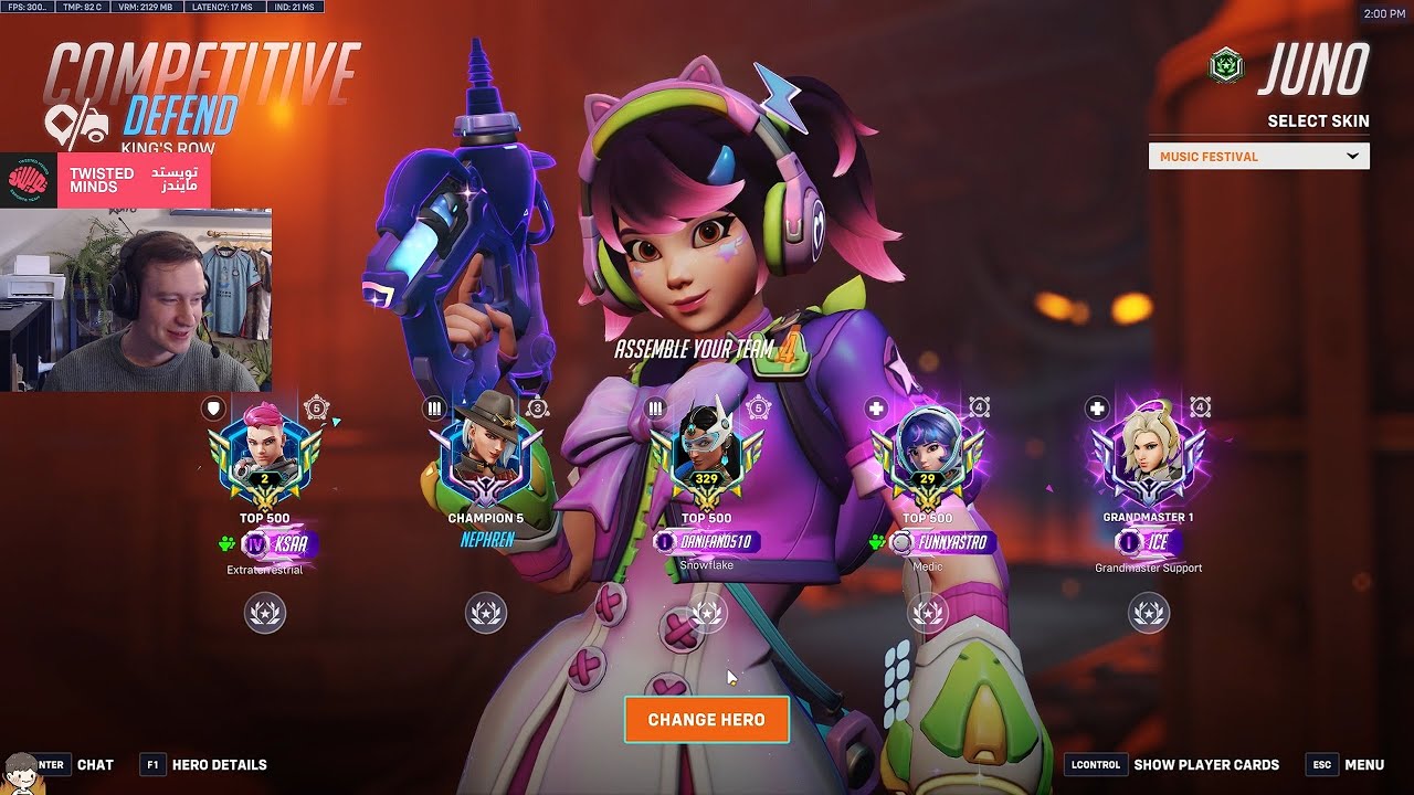 ЭТО РЕАЛЬНО ПРО ДЖУНО! ЧЕМПИОН! Астро ДЖУНО, Overwatch 2, 19-й сезон