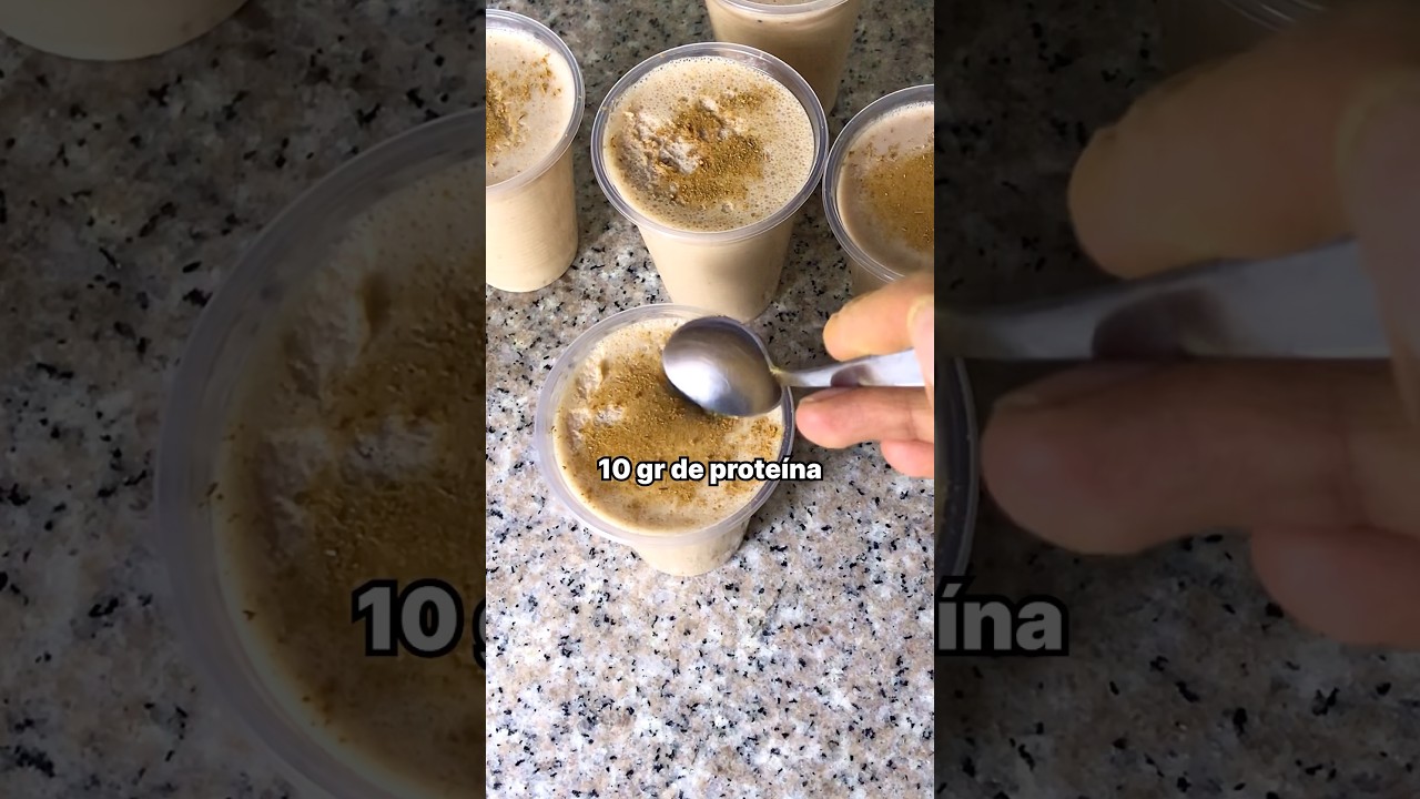 Gelatina de AVENA Y YOGURT:Hight protein sin suplemento#gelatina#proteina#postressaludables