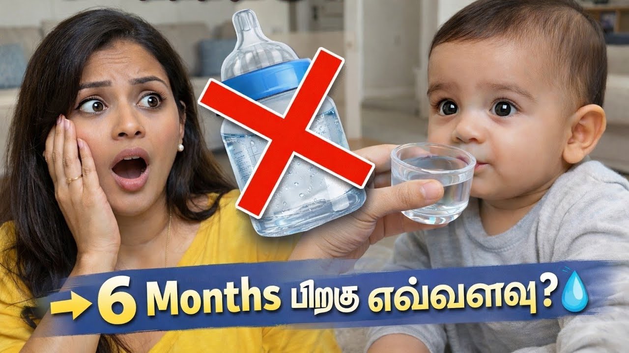 அம்மாக்கள் கவனிக்கவும்! 6 மாத குழந்தைக்கு தண்ணீர் எப்படி கொடுக்கணும்? 💧👶#ammatips