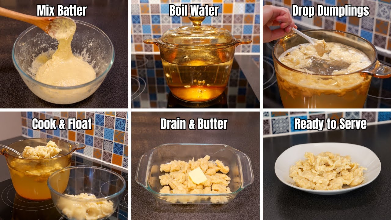 What to Make with Flour, Milk, Eggs and Butter? Try These Soft Drop Dumplings