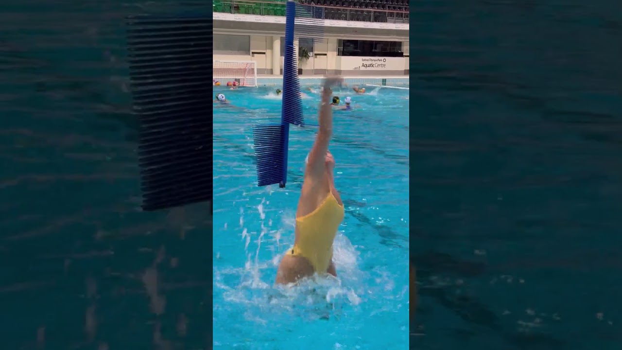 In water vertical jump testing with #teamNSWIS water polo