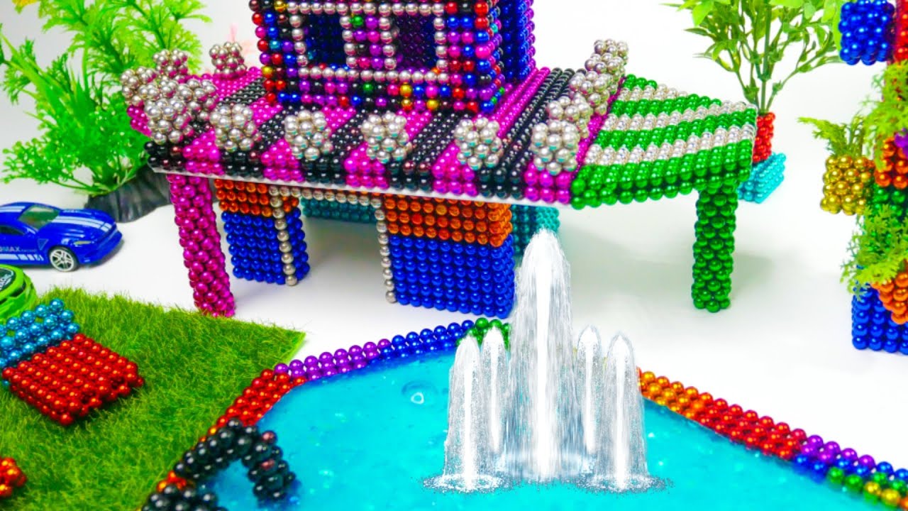 DIY - How To Build Mini House Model From 12000 Magnetic Balls (Satisfying) (ASMR) | My Magnet
