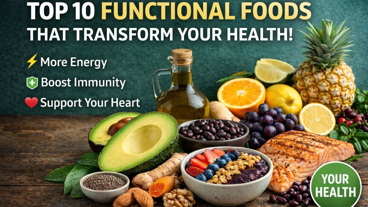 Top 10 Functional Foods That Transform Your Health | Energy, Immunity, and a Strong Heart!