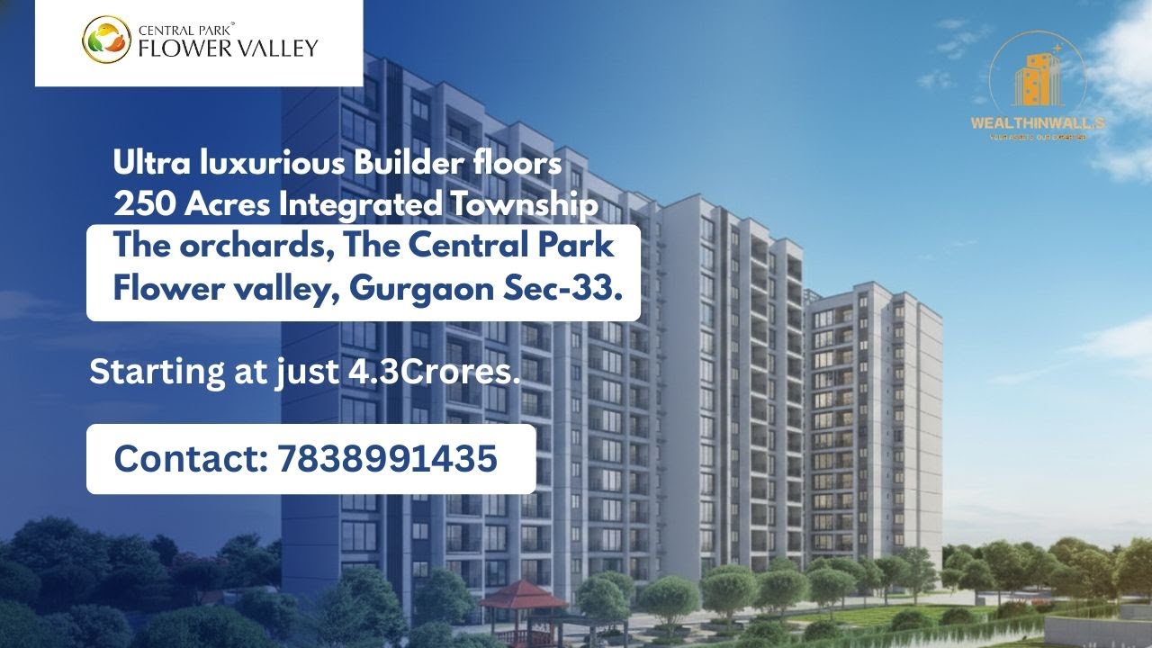The Orchard at Central Park Flower Valley | Sample Flat Tour | Uber Luxury Low Rise Gated in Gurgaon